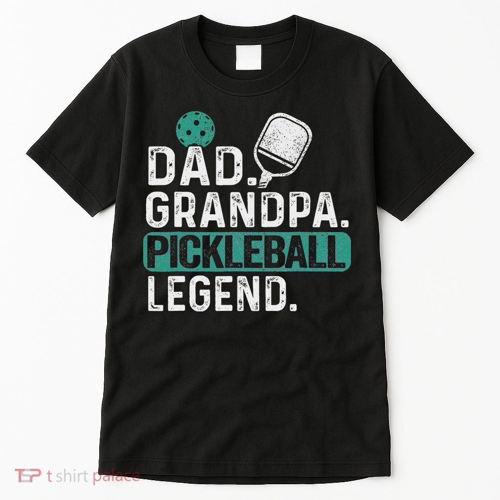 Dad Grandpa Pickleball Legend Player Funny Pickle Ball Tall T-Shirt