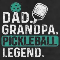 Dad Grandpa Pickleball Legend Player Funny Pickle Ball 25L Jumbo Tote