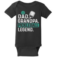 Dad Grandpa Pickleball Legend Player Funny Pickle Ball Baby Bodysuit