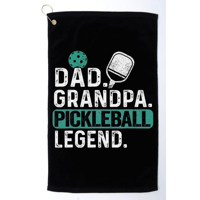 Dad Grandpa Pickleball Legend Player Funny Pickle Ball Golf Towel
