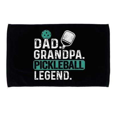 Dad Grandpa Pickleball Legend Player Funny Pickle Ball Microfiber Hand Towel