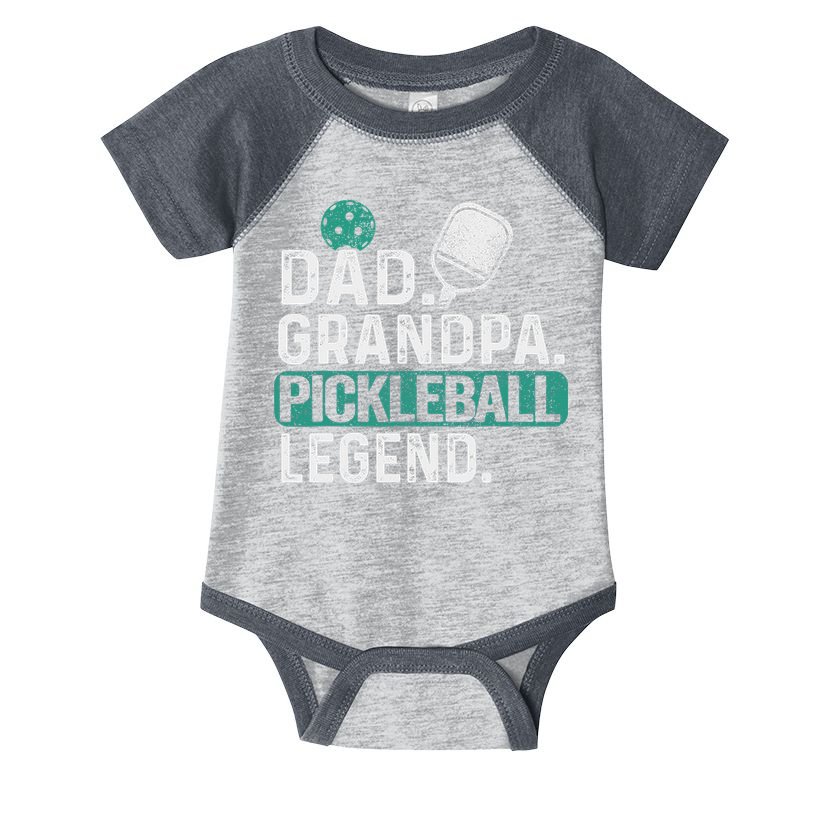Dad Grandpa Pickleball Legend Player Funny Pickle Ball Infant Baby Jersey Bodysuit
