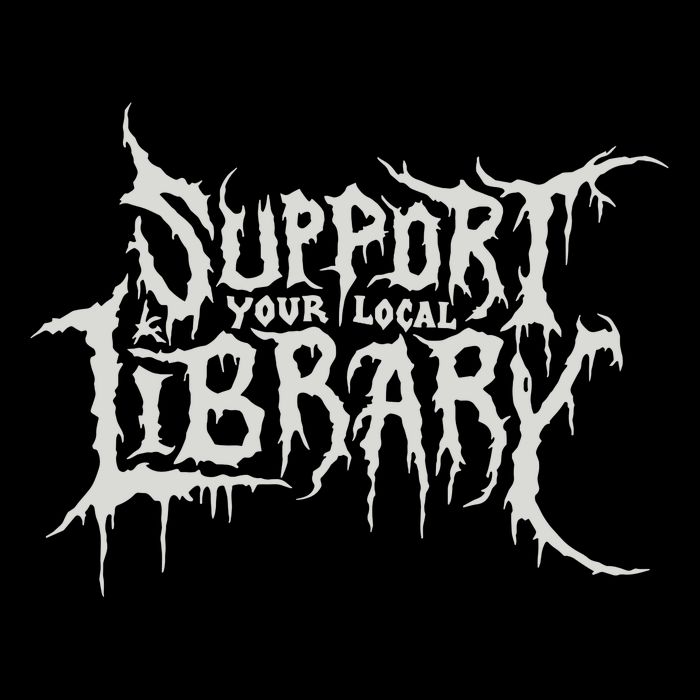 Death Gothic Print Support Your Local Library Style Lovers Mousepad