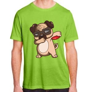 Disc Golf Pug Dog Gift Funny Disc Golfing Funny Gift Gift Adult ChromaSoft Performance T-Shirt