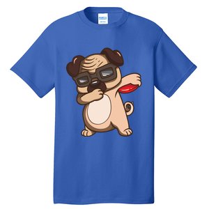 Disc Golf Pug Dog Gift Funny Disc Golfing Funny Gift Gift Tall T-Shirt