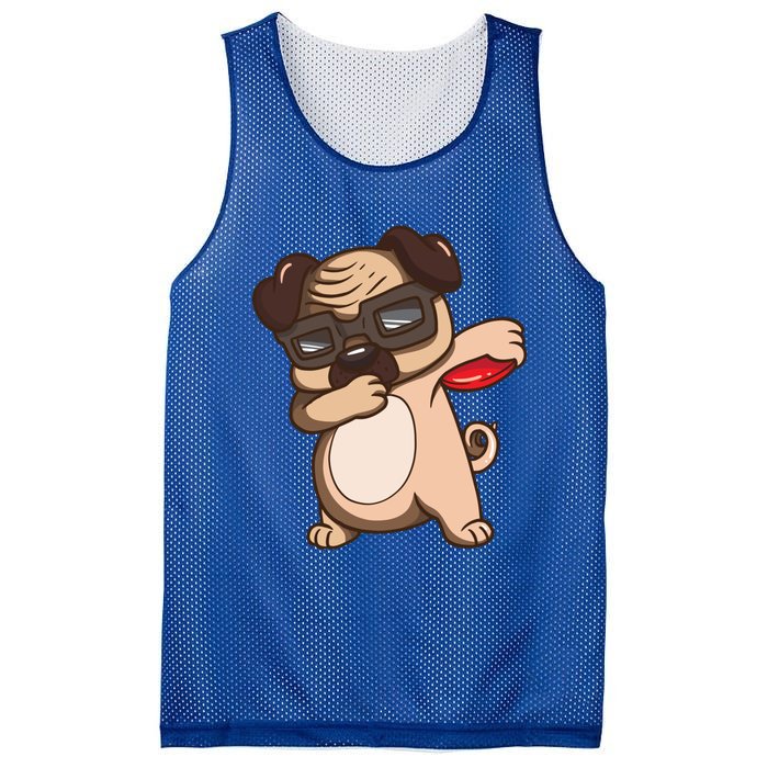 Disc Golf Pug Dog Gift Funny Disc Golfing Funny Gift Gift Mesh Reversible Basketball Jersey Tank