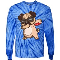 Disc Golf Pug Dog Gift Funny Disc Golfing Funny Gift Gift Tie-Dye Long Sleeve Shirt