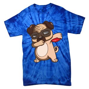 Disc Golf Pug Dog Gift Funny Disc Golfing Funny Gift Gift Tie-Dye T-Shirt