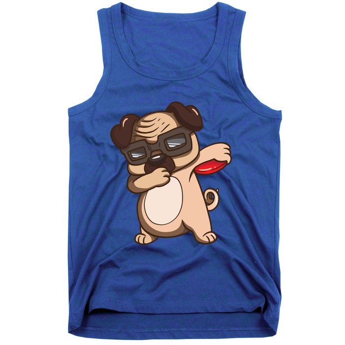 Disc Golf Pug Dog Gift Funny Disc Golfing Funny Gift Gift Tank Top