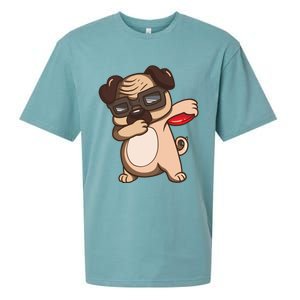 Disc Golf Pug Dog Gift Funny Disc Golfing Funny Gift Gift Sueded Cloud Jersey T-Shirt