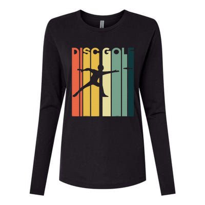 Disc Golf  Player Silhouette Sport Gift Womens Cotton Relaxed Long Sleeve T-Shirt