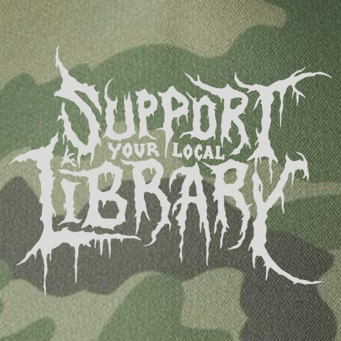 Death Gothic Print Support Your Local Library Style Lovers  Legacy Tie Dye Trucker Hat