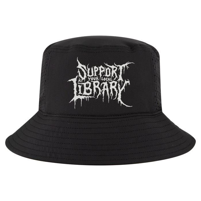 Death Gothic Print Support Your Local Library Style Lovers  Cool Comfort Performance Bucket Hat