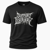 Death Gothic Print Support Your Local Library Style Lovers  Performance Shirt
