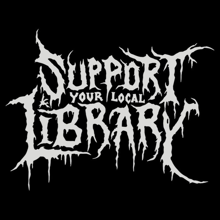 Death Gothic Print Support Your Local Library Style Lovers  Hoodie