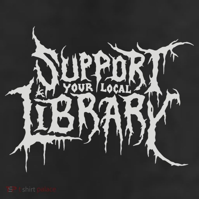 Death Gothic Print Support Your Local Library Style Lovers  Beanie