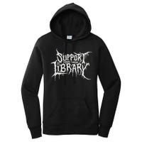 Death Gothic Print Support Your Local Library Style Lovers  Women's Pullover Hoodie