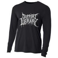 Death Gothic Print Support Your Local Library Style Lovers  Cooling Performance Long Sleeve Crew