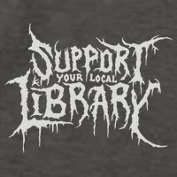 Death Gothic Print Support Your Local Library Style Lovers  Vector Backpack