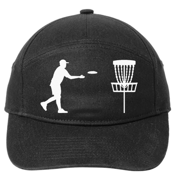 Disc golf player 7-Panel Snapback Hat