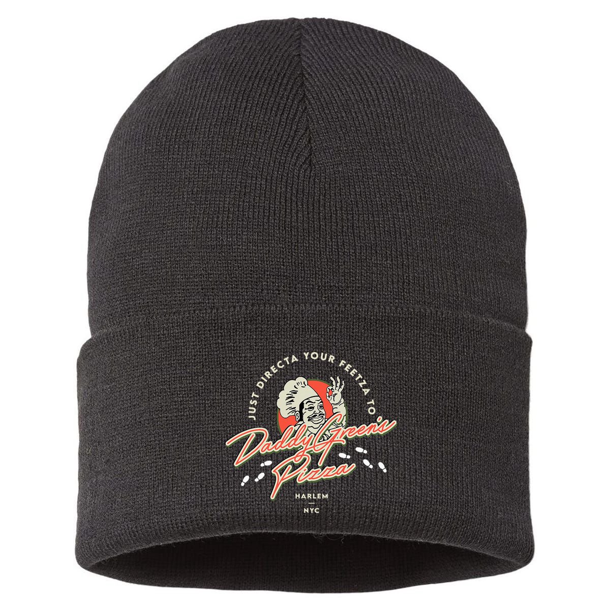 Daddy GreenS Pizza Last Dragon Sustainable Knit Beanie