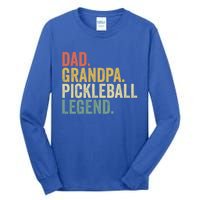 Dad Grandpa Pickleball Legend Funny Fathers Day Gift Tall Long Sleeve T-Shirt