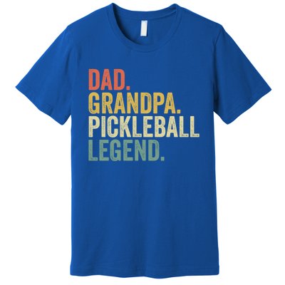 Dad Grandpa Pickleball Legend Funny Fathers Day Gift Premium T-Shirt