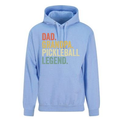 Dad Grandpa Pickleball Legend Funny Fathers Day Gift Unisex Surf Hoodie