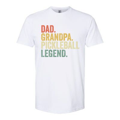 Dad Grandpa Pickleball Legend Funny Fathers Day Gift Softstyle CVC T-Shirt