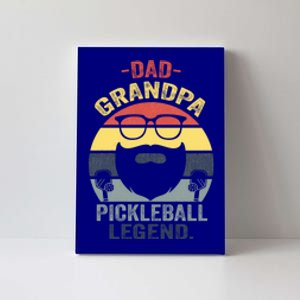 Dad Grandpa Pickleball Legend Funny Saying Fathers Day Cool Meaningful Gift Canvas