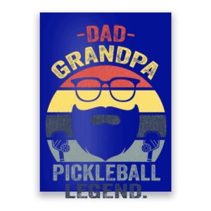 Dad Grandpa Pickleball Legend Funny Saying Fathers Day Cool Meaningful Gift Poster