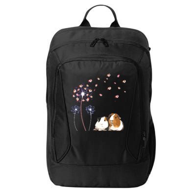 Dandelion Guinea Pig Cute Guinea Pig Floral Dandelion Spread City Backpack