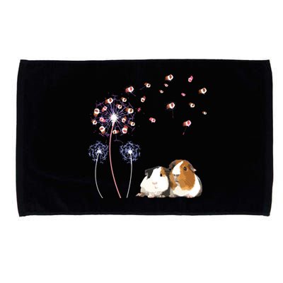 Dandelion Guinea Pig Cute Guinea Pig Floral Dandelion Spread Microfiber Hand Towel