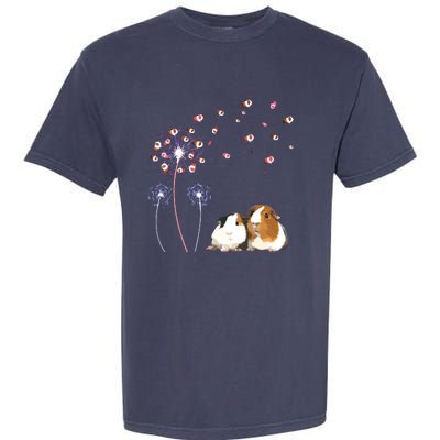 Dandelion Guinea Pig Cute Guinea Pig Floral Dandelion Spread Garment-Dyed Heavyweight T-Shirt