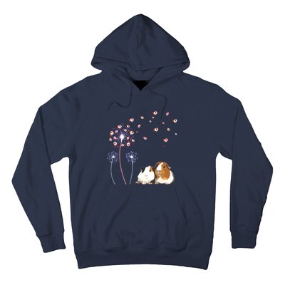 Dandelion Guinea Pig Cute Guinea Pig Floral Dandelion Spread Hoodie