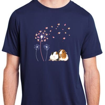 Dandelion Guinea Pig Cute Guinea Pig Floral Dandelion Spread Adult ChromaSoft Performance T-Shirt