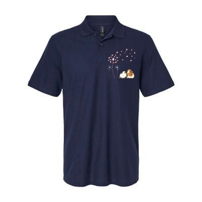 Dandelion Guinea Pig Cute Guinea Pig Floral Dandelion Spread Softstyle Adult Sport Polo