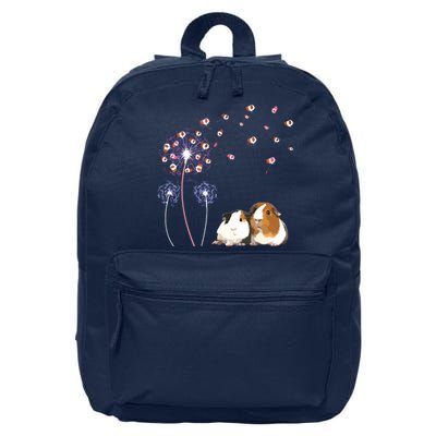 Dandelion Guinea Pig Cute Guinea Pig Floral Dandelion Spread 16 in Basic Backpack