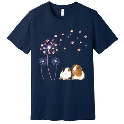 Dandelion Guinea Pig Cute Guinea Pig Floral Dandelion Spread Premium T-Shirt