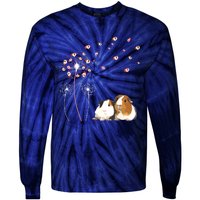 Dandelion Guinea Pig Cute Guinea Pig Floral Dandelion Spread Tie-Dye Long Sleeve Shirt