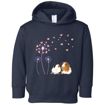 Dandelion Guinea Pig Cute Guinea Pig Floral Dandelion Spread Toddler Hoodie