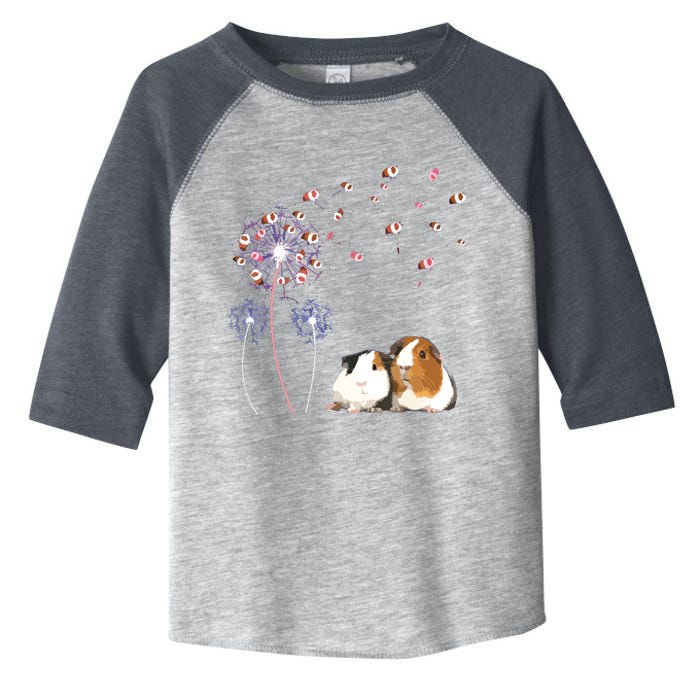 Dandelion Guinea Pig Cute Guinea Pig Floral Dandelion Spread Toddler Fine Jersey T-Shirt