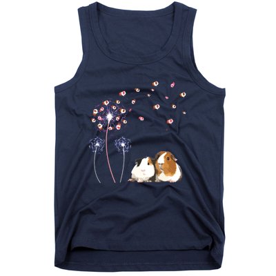 Dandelion Guinea Pig Cute Guinea Pig Floral Dandelion Spread Tank Top