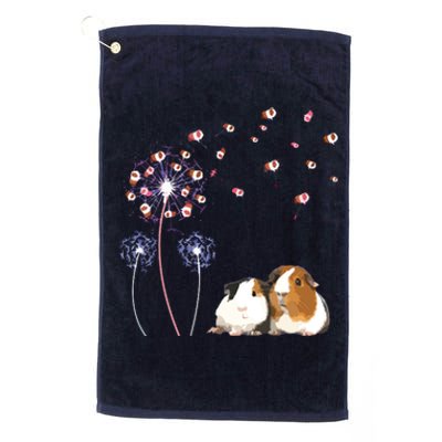 Dandelion Guinea Pig Cute Guinea Pig Floral Dandelion Spread Platinum Collection Golf Towel