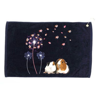 Dandelion Guinea Pig Cute Guinea Pig Floral Dandelion Spread Grommeted Golf Towel