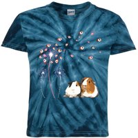 Dandelion Guinea Pig Cute Guinea Pig Floral Dandelion Spread Kids Tie-Dye T-Shirt