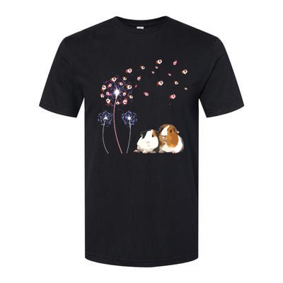 Dandelion Guinea Pig Cute Guinea Pig Floral Dandelion Spread Softstyle® CVC T-Shirt