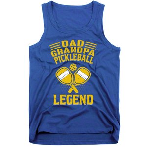 Dad Grandpa Pickleball Legend Pickle Ball Daddy FatherS Day Gift Tank Top