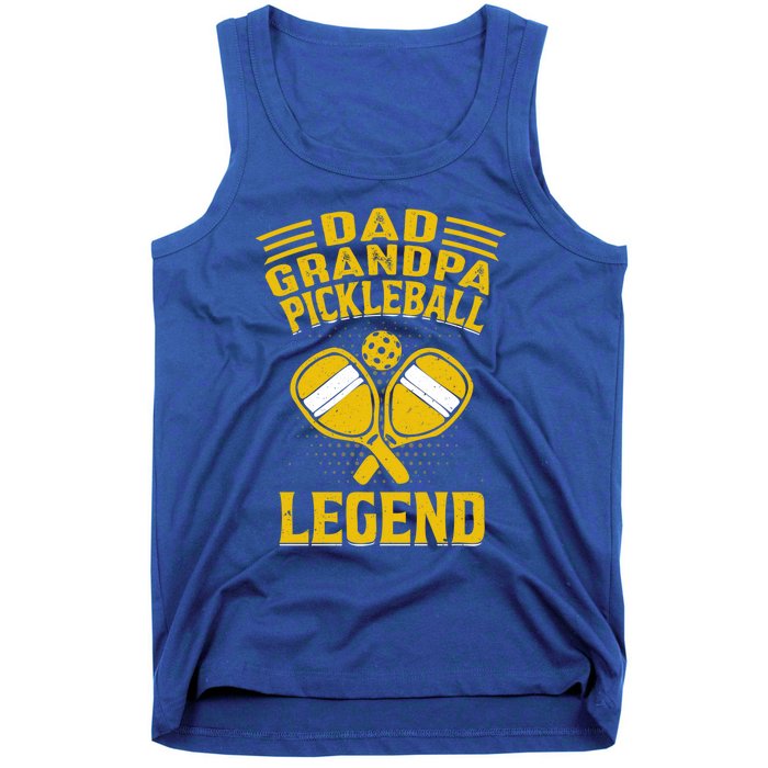 Dad Grandpa Pickleball Legend Pickle Ball Daddy FatherS Day Gift Tank Top