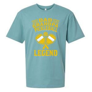 Dad Grandpa Pickleball Legend Pickle Ball Daddy FatherS Day Gift Sueded Cloud Jersey T-Shirt